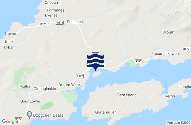 Castletownbere, Ireland tide times map