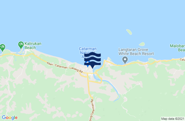 Catarman, Philippines tide times map
