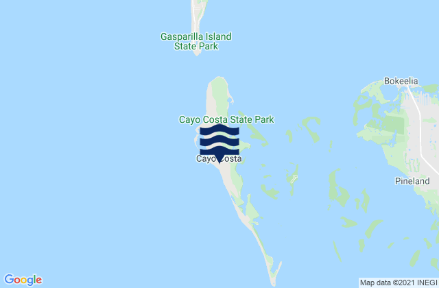 Cayo Costa, United States tide chart map
