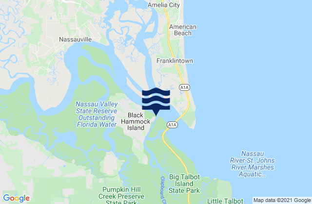 Cedar Heights Broward River, United States tide chart map