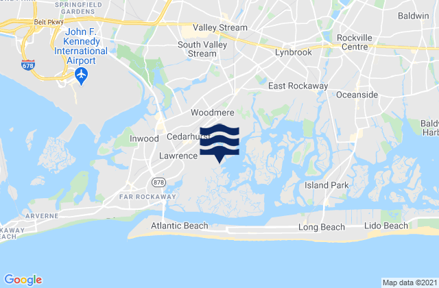 Cedarhurst, United States tide chart map