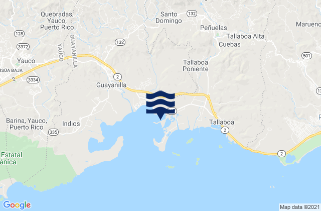 Cedro Barrio, Puerto Rico tide times map