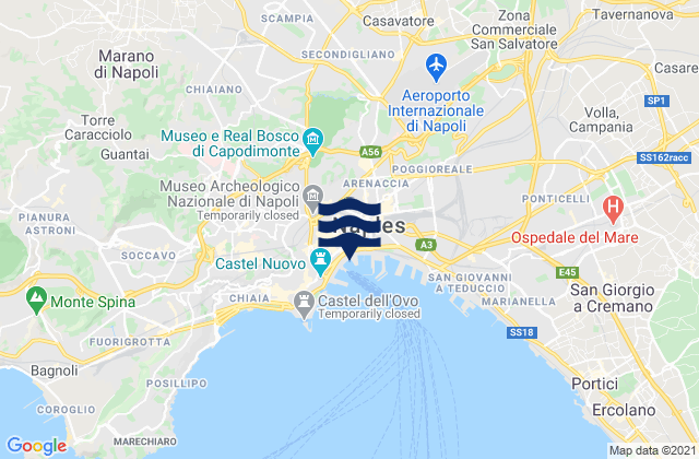 Cesa, Italy tide times map