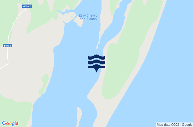 Chaivo Bay, Russia tide times map