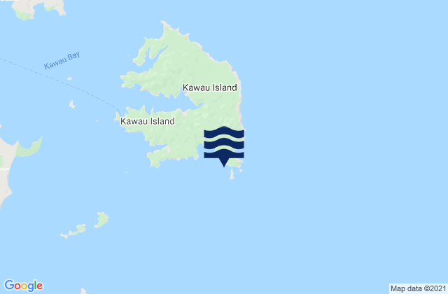 Challenger Island (Little Kawau Island), New Zealand tide times map
