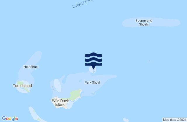 Channel Island, Australia tide times map