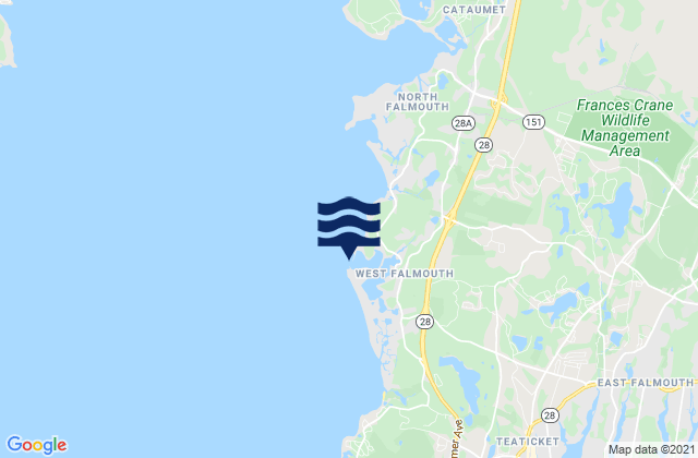 Chappaquoit Point, United States tide chart map