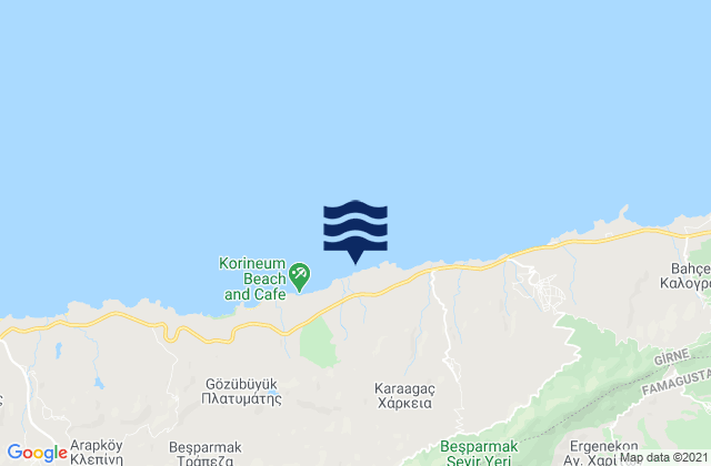 Charkeia, Cyprus tide times map