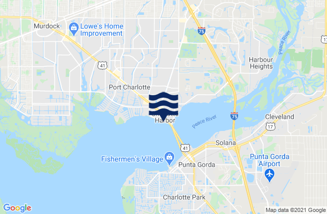Charlotte Harbor, United States tide chart map