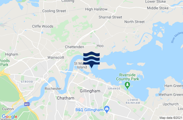 Chatham (Lock Approaches), United Kingdom tide times map