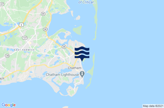 Chatham (inside), United States tide chart map