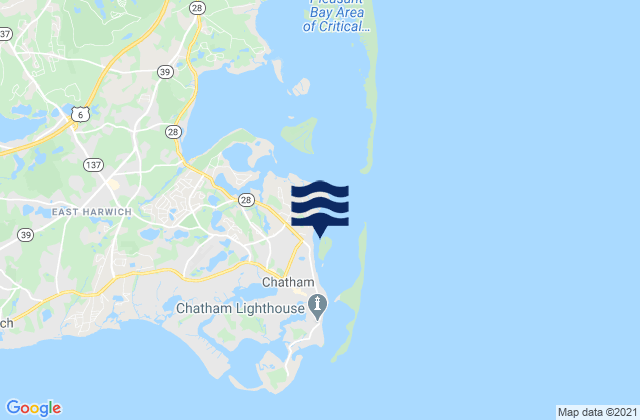 Chatham Harbor Aunt Lydias Cove, United States tide chart map