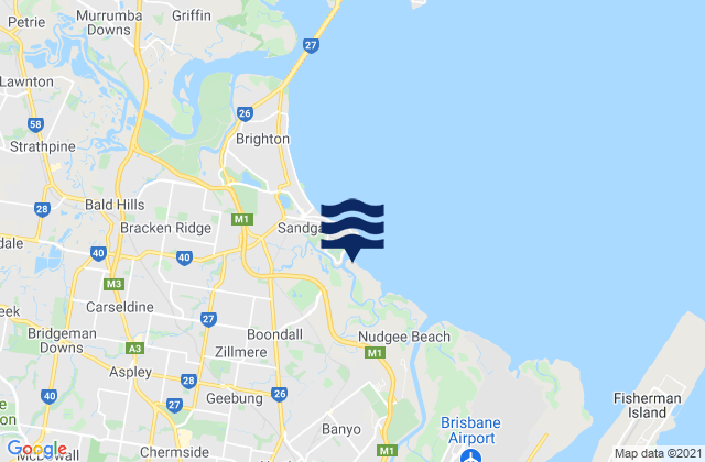 Chermside West, Australia tide times map