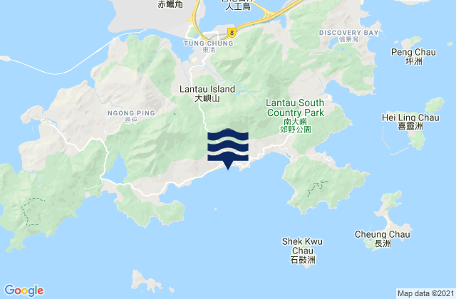 Cheung Sha, Hong Kong tide times map