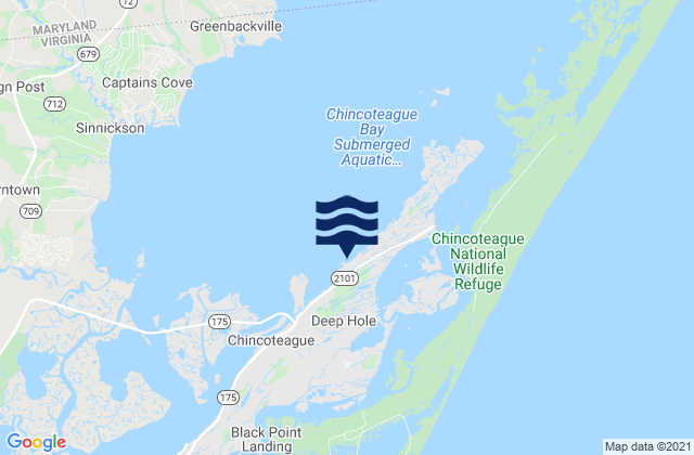 Chincoteague Island (Blake Cove), United States tide chart map