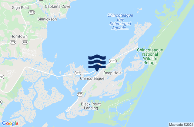 Chincoteague Island Lewis Creek, United States tide chart map