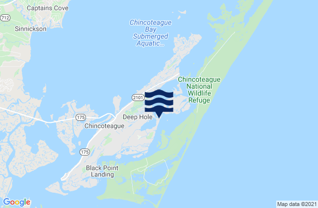 Chincoteague Island Oyster Bay, United States tide chart map