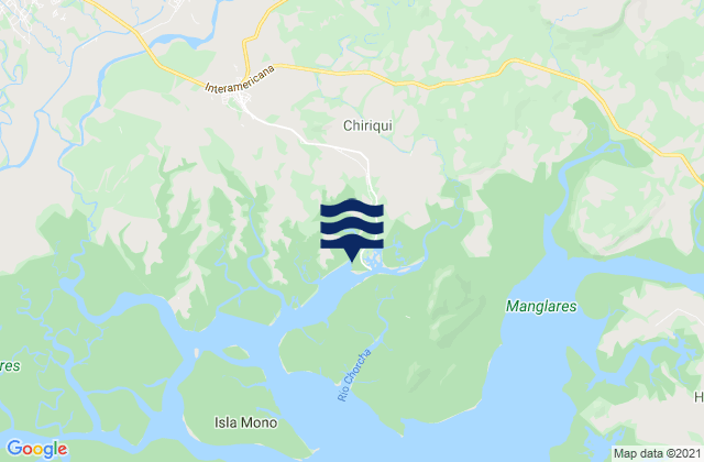 Chiriqui, Panama tide times map