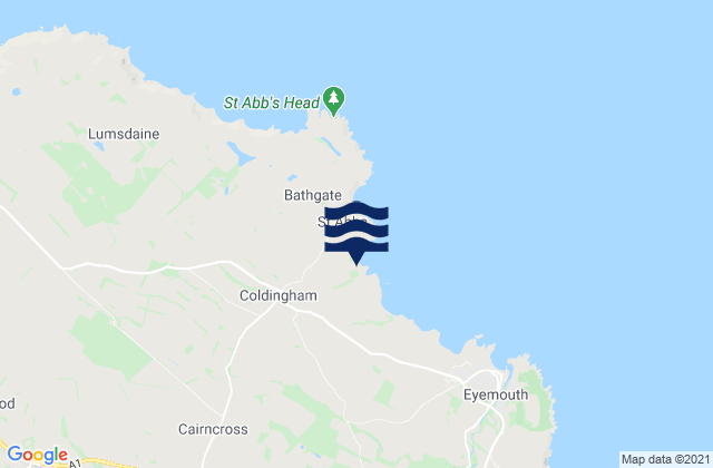 Chirnside, United Kingdom tide times map