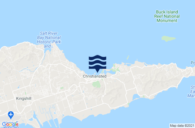 Christiansted (Saint Croix), U.S. Virgin Islands tide times map