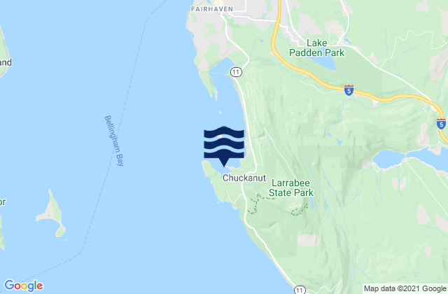Chuckanut Bay, United States tide chart map