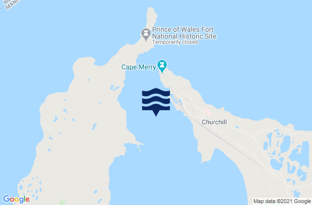 Churchill Harbour, Canada tide times map
