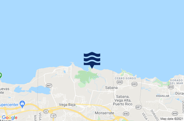 Cibuco Barrio, Puerto Rico tide times map