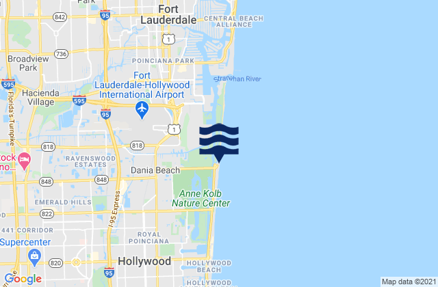 City of Dania Beach Marina, United States tide chart map