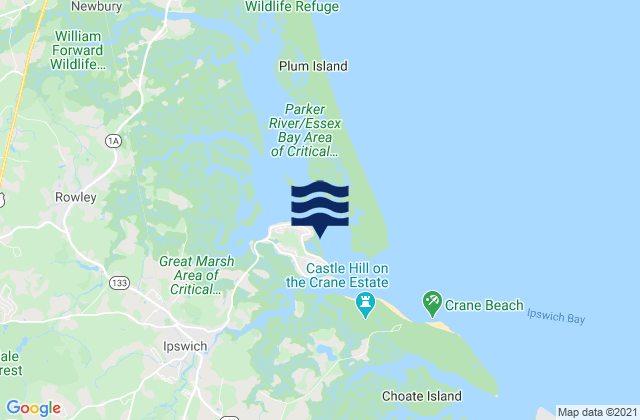 Clark Beach, United States tide chart map