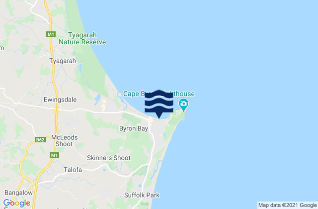 Clarks Beach, Australia tide times map