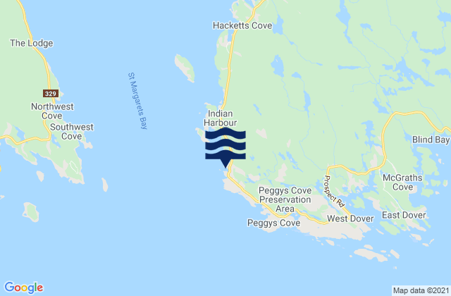 Cliff Cove, Canada tide times map