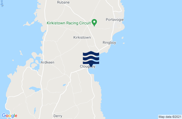 Cloghy, United Kingdom tide times map