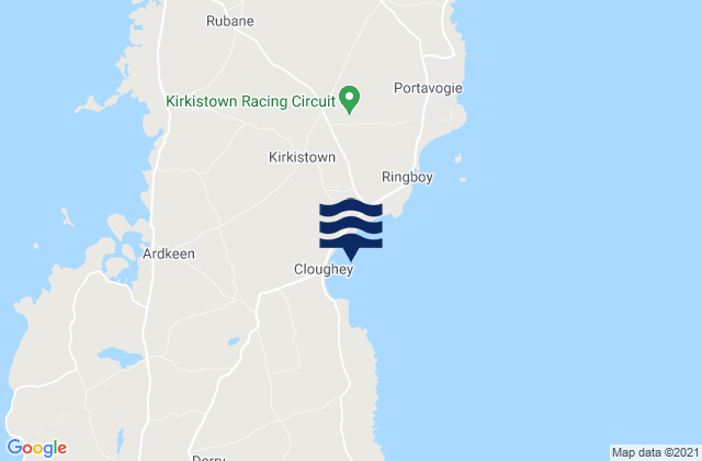 Cloghy Bay, United Kingdom tide times map