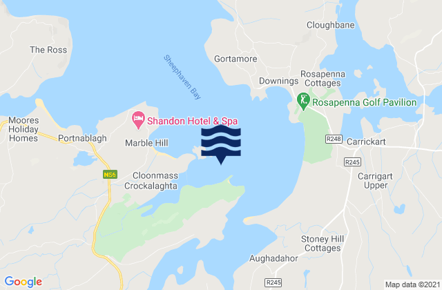 Clonmass Bay, Ireland tide times map
