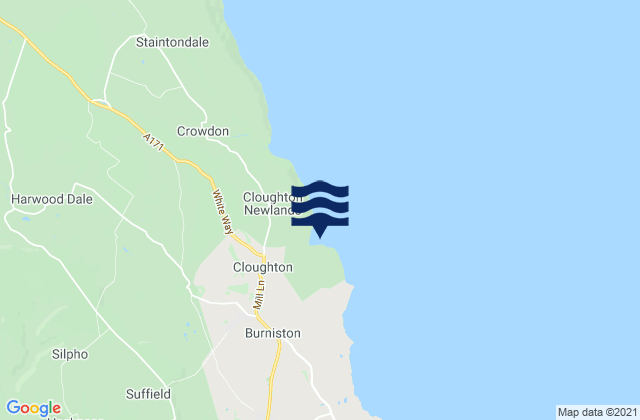 Cloughton Wyke Beach, United Kingdom tide times map