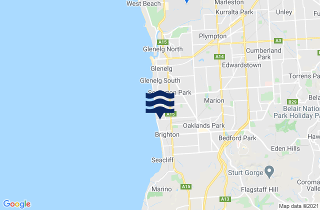 Clovelly Park, Australia tide times map