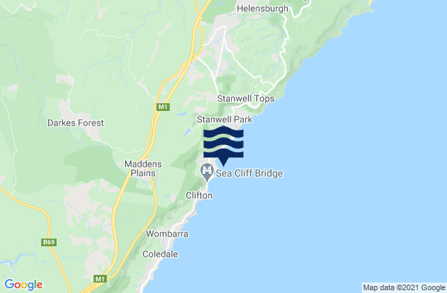 Coalcliff, Australia tide times map