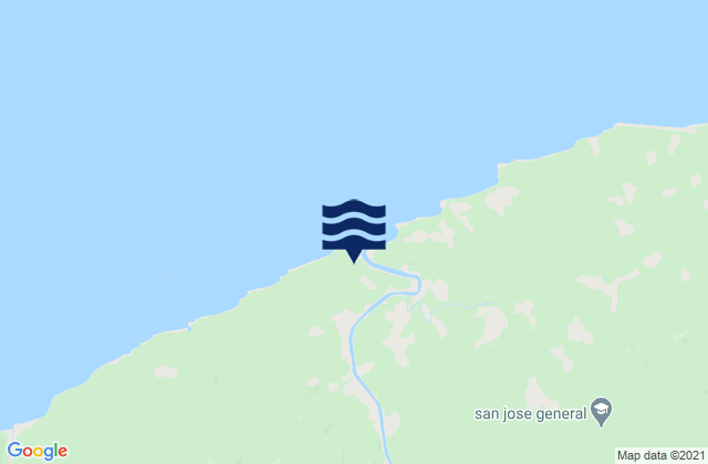 Cocle del Norte, Panama tide times map