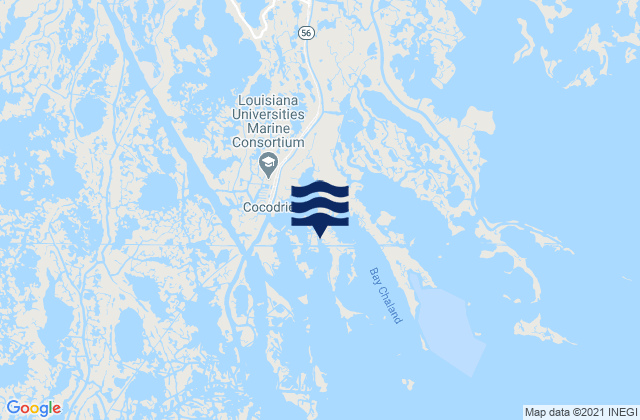 Cocodrie Terrebonne Bay, United States tide chart map
