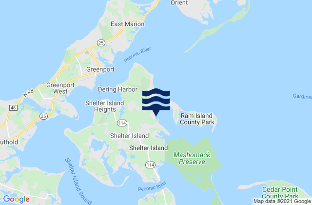 Coecles Harbor Marina and Boatyard, United States tide chart map