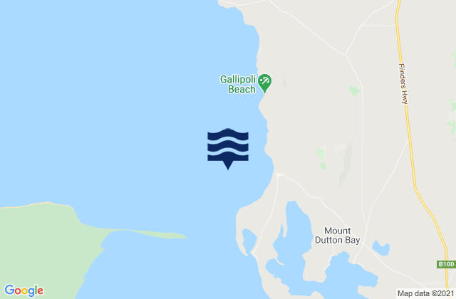 Coffin Bay Entrance Beacon, Australia tide times map