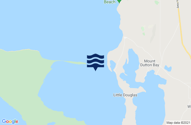 Coffin Bay, Australia tide times map