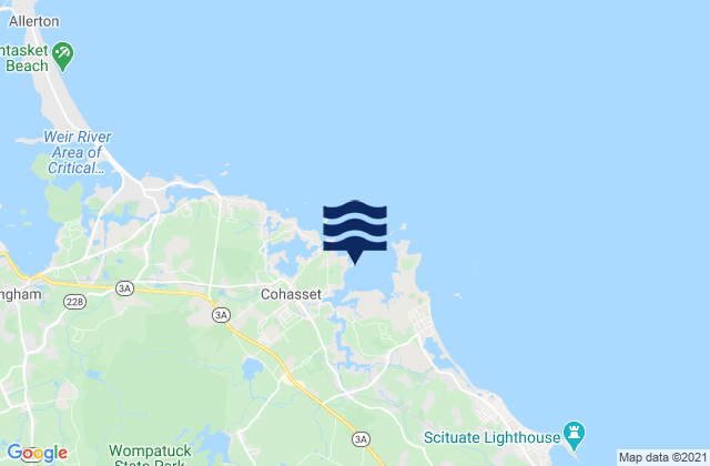 Cohasset Harbor (White Head), United States tide chart map