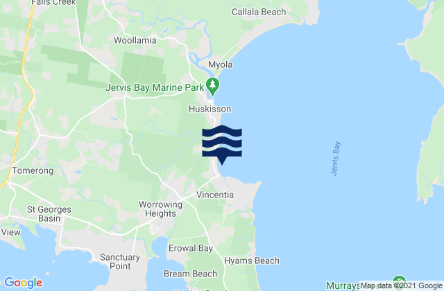 Collingwood Beach, Australia tide times map