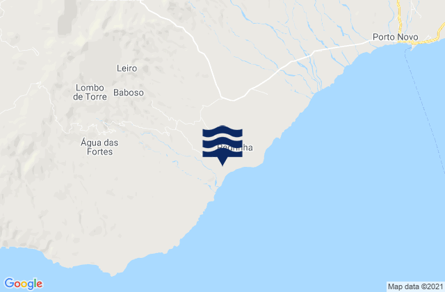 Concelho do Porto Novo, Cabo Verde tide times map