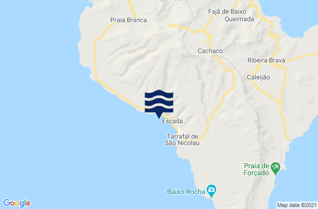 Concelho do Tarrafal de Sao Nicolau, Cabo Verde tide times map