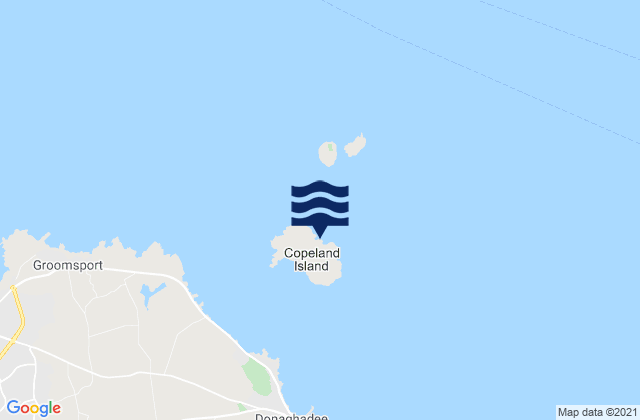 Copeland Island, United Kingdom tide times map