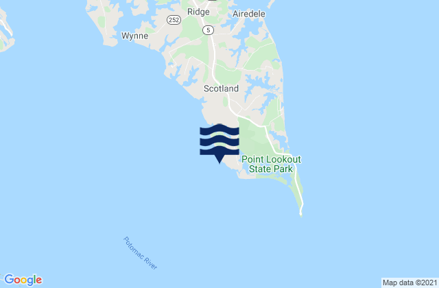 Cornfield Harbor Md., United States tide chart map