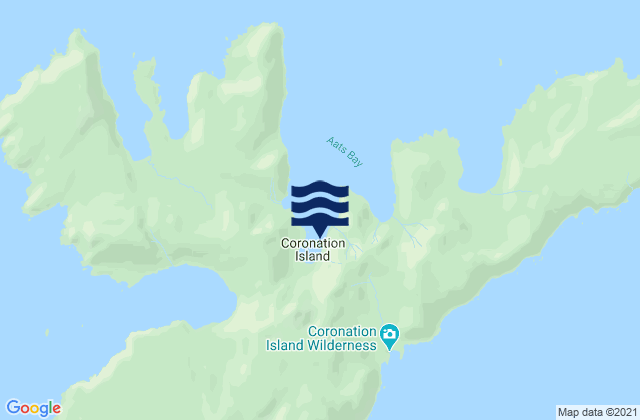 Coronation Island, United States tide chart map