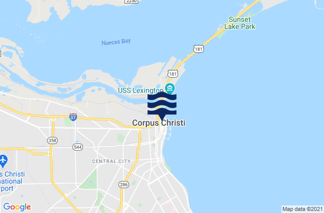 Corpus Christi, United States tide chart map